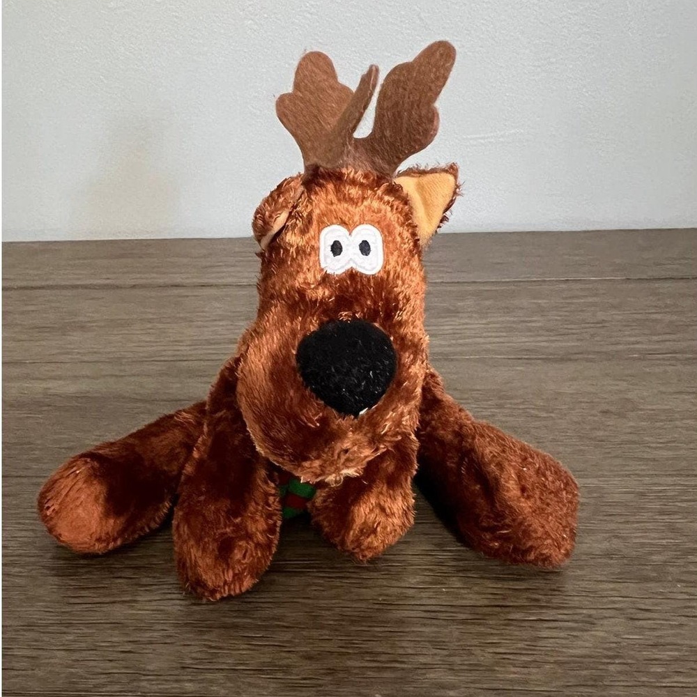 Hallmark Vintage Rodney Reindeer Plush Christmas Brown Stuffed Animal Toy